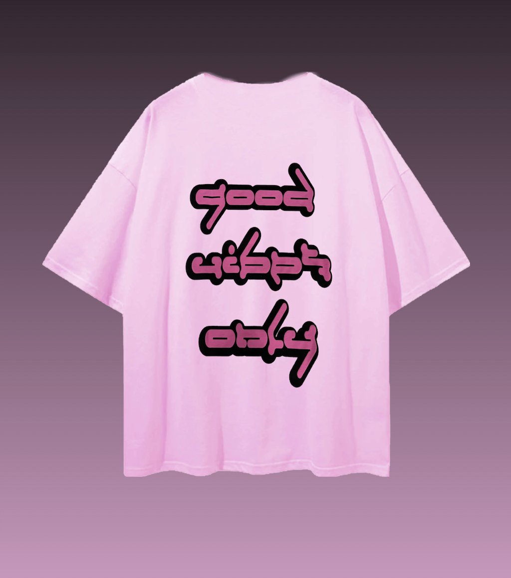 Good vibes tshirt in pink