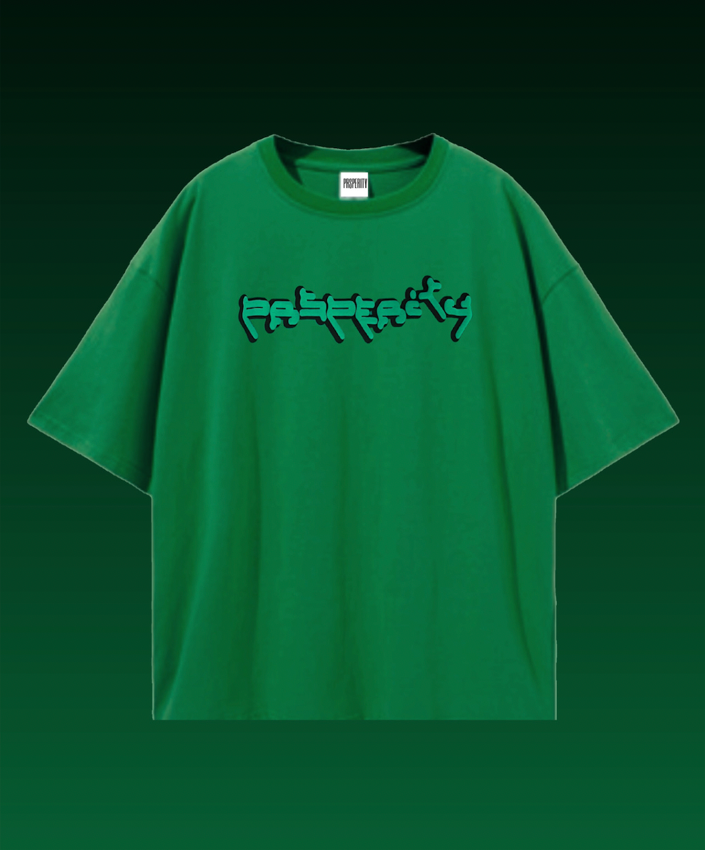 Good vibes tshirt in green